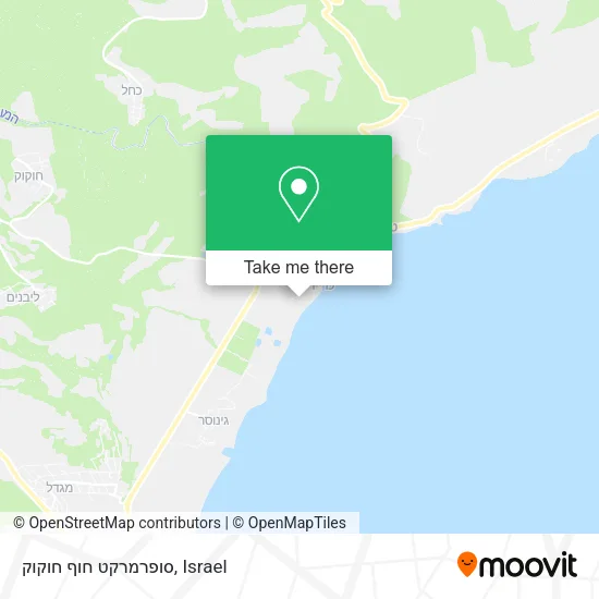 סופרמרקט חוף חוקוק map