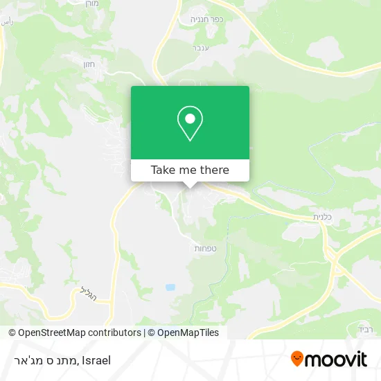 Карта מתנ ס מג'אר