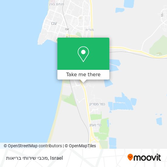 מכבי שירותי בריאות map