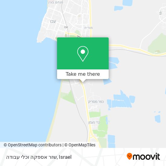 שזר אספקה וכלי עבודה map