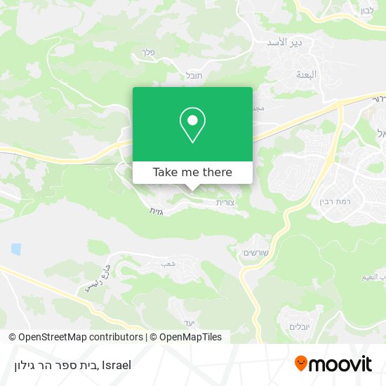 בית ספר הר גילון map