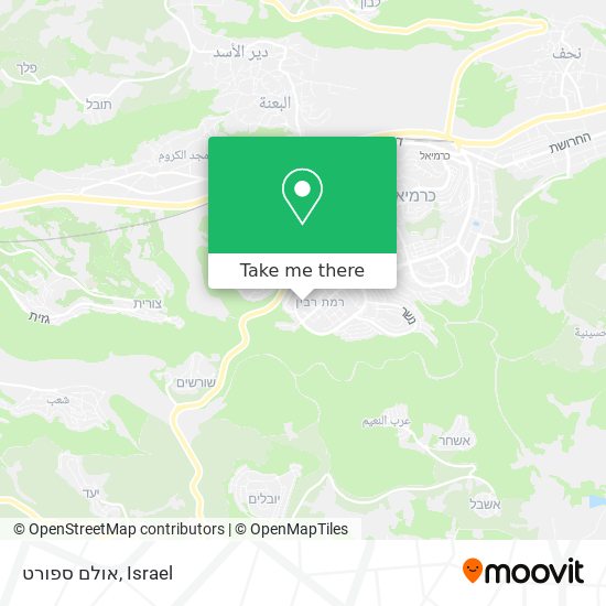 אולם ספורט map