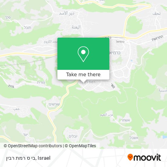 בי ס רמת רבין map