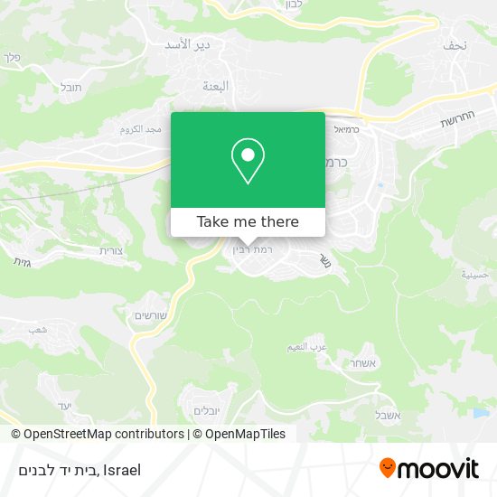 בית יד לבנים map