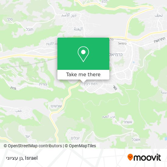 גן עציוני map