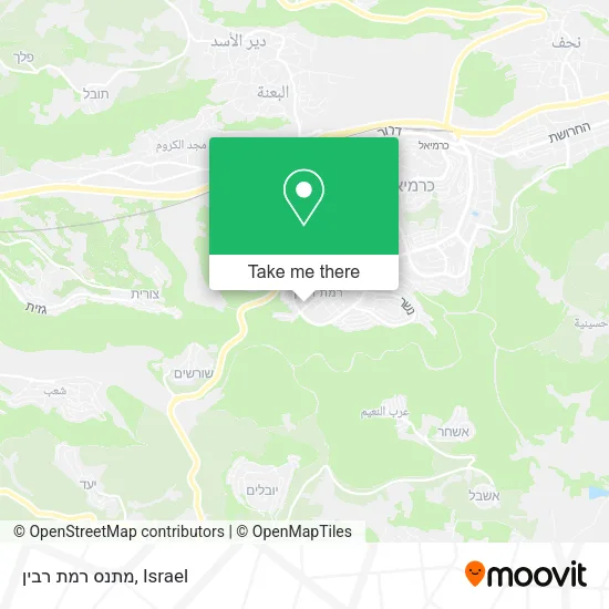 Карта מתנס רמת רבין