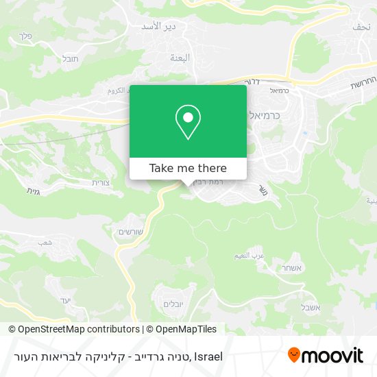 טניה גרדייב - קליניקה לבריאות העור map