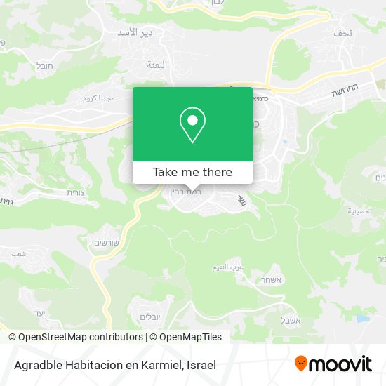 Agradble Habitacion en Karmiel map
