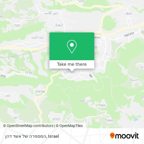 המספרה של אשד דהן map