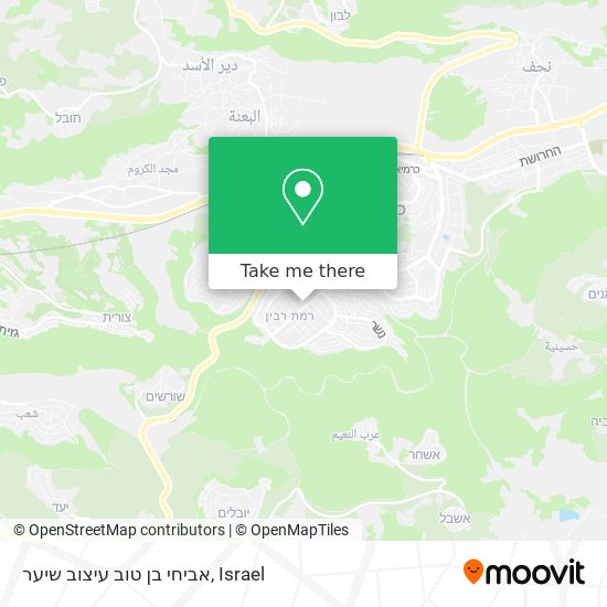 אביחי בן טוב עיצוב שיער map