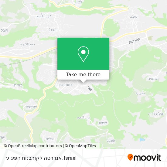 Карта אנדרטה לקורבנות הפיגוע