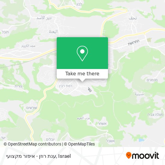 ענת רוזן - איפור מקצועי map