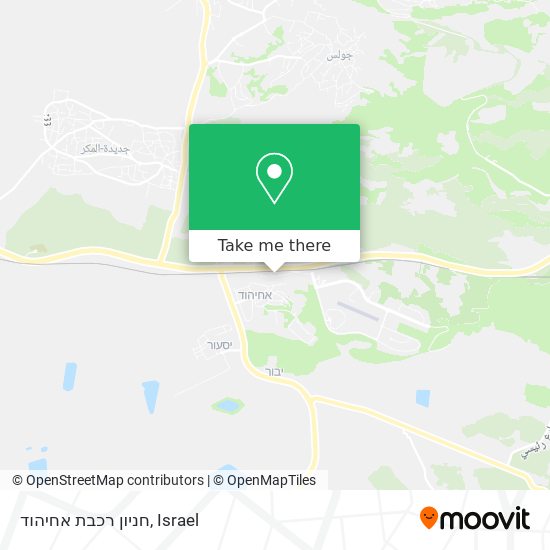 חניון רכבת אחיהוד map