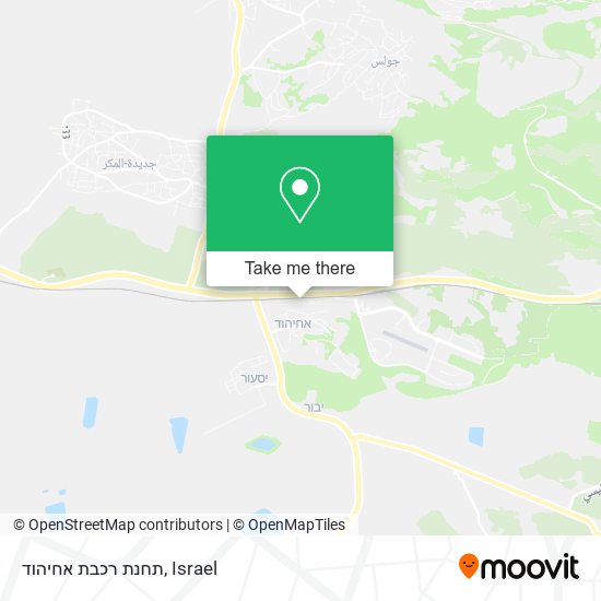 תחנת רכבת אחיהוד map