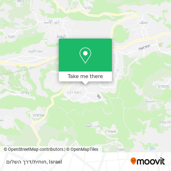 חוחית/דרך השלום map