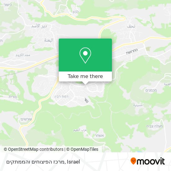 מרכז הפיצוחים והממתקים map