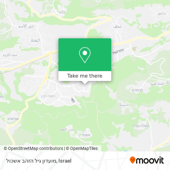 מועדון גיל הזהב אשכול map