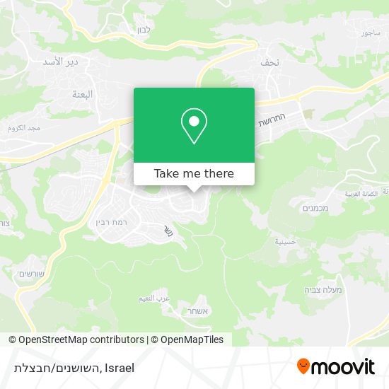 השושנים/חבצלת map