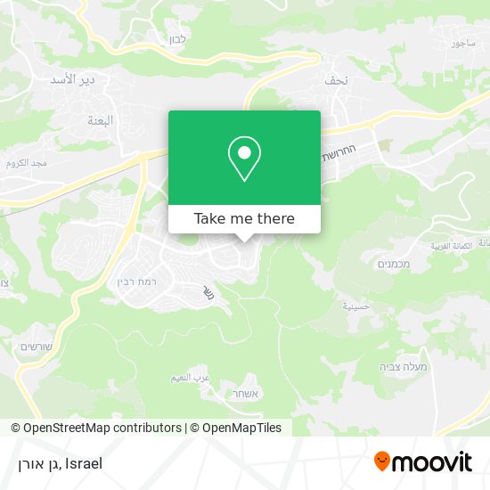 גן אורן map