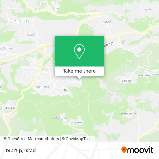 Карта גן לוטוס