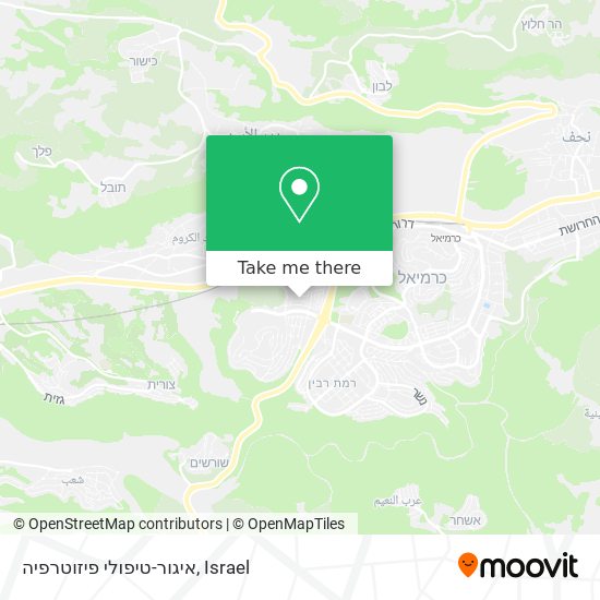 איגור-טיפולי פיזוטרפיה map