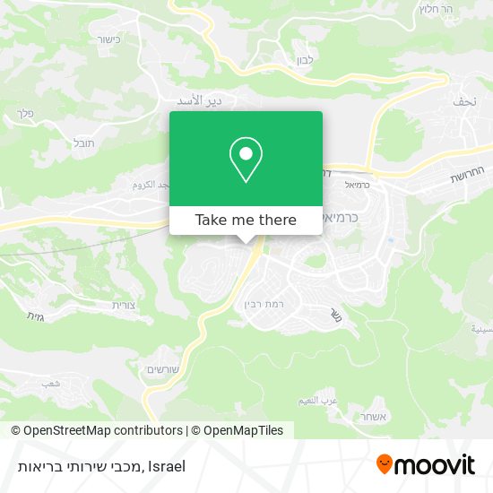 מכבי שירותי בריאות map