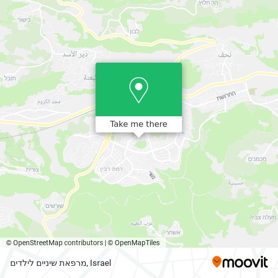 מרפאת שיניים לילדים map