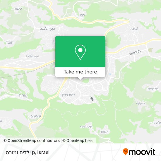 גן ילדים זמורה map