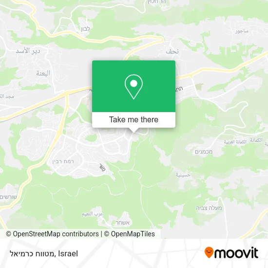 Карта מטווח כרמיאל