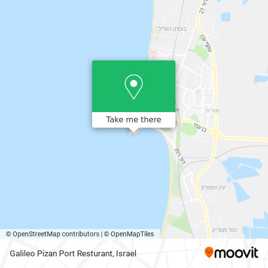 Карта Galileo Pizan Port Resturant