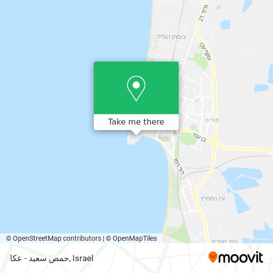 Карта حمص سعيد - عكا