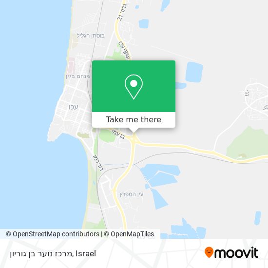 מרכז נוער בן גוריון map