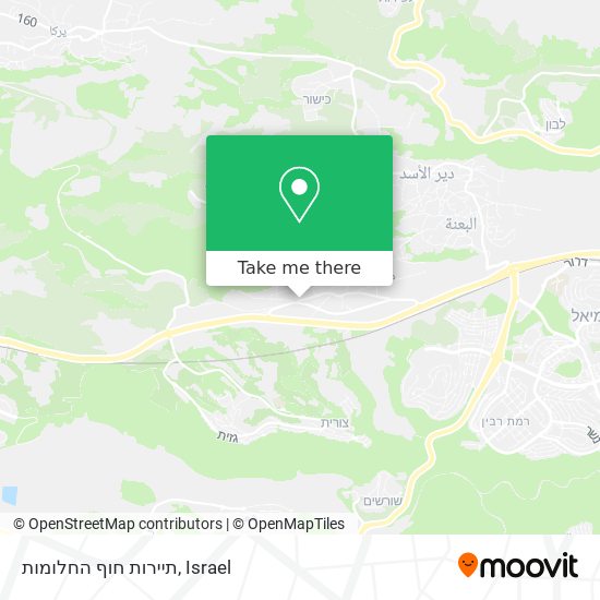 תיירות חוף החלומות map