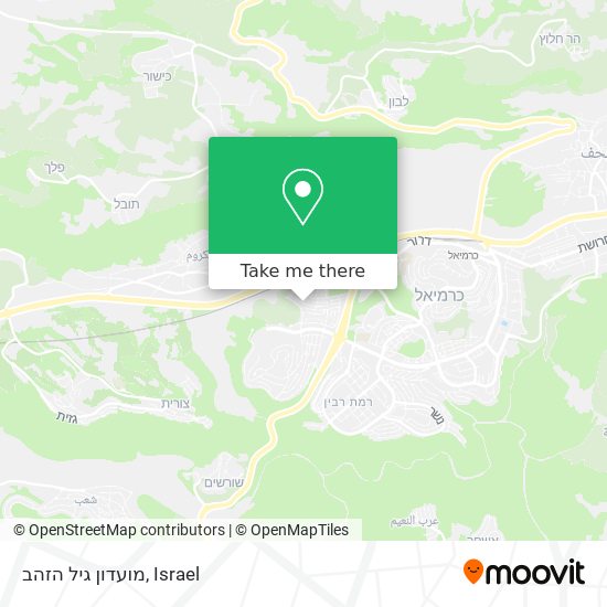 מועדון גיל הזהב map