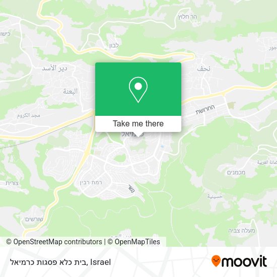 בית כלא פסגות כרמיאל map