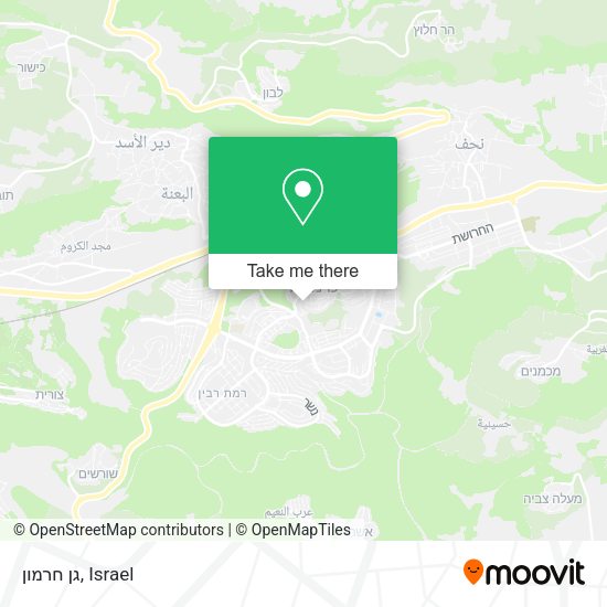 גן חרמון map