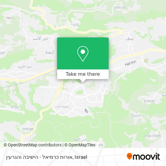 אורות כרמיאל - הישיבה והגרעין map