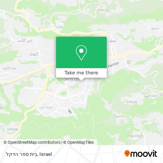 בית ספר הדקל map