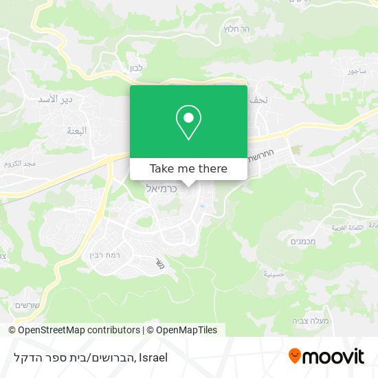 Карта הברושים/בית ספר הדקל