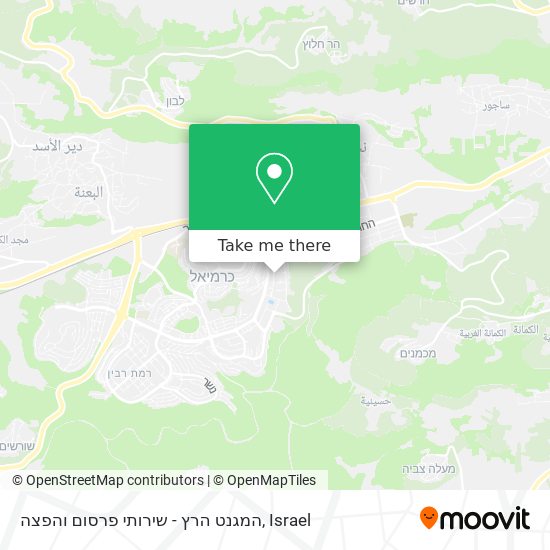 המגנט הרץ - שירותי פרסום והפצה map