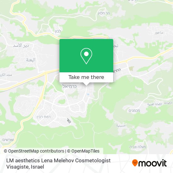 LM aesthetics Lena Melehov Cosmetologist Visagiste map