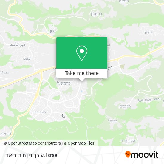 עורך דין חורי ריאד map