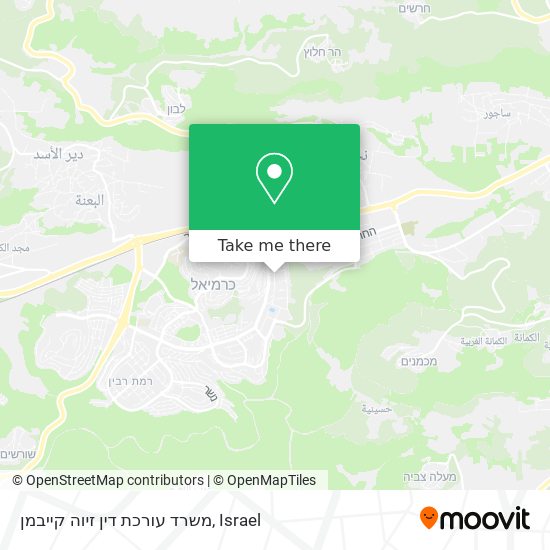 משרד עורכת דין זיוה קייבמן map