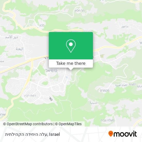 עלה היחידה הקהילתית map