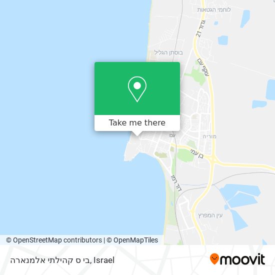 בי ס קהילתי אלמנארה map