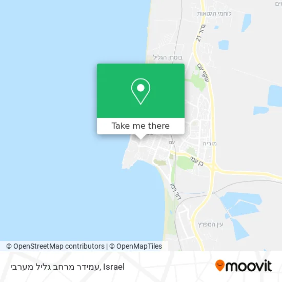 Карта עמידר מרחב גליל מערבי