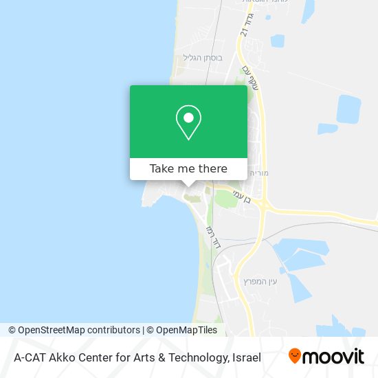 A-CAT Akko Center for Arts & Technology map