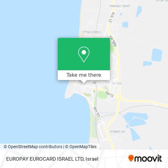 EUROPAY EUROCARD ISRAEL LTD map