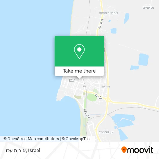 Карта אורות עכו