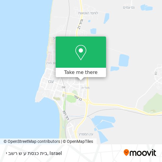 בית כנסת ע ש רשב י map